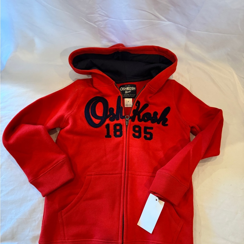 OshKosh B'gosh Kids Red Zip-Up Hoodie
